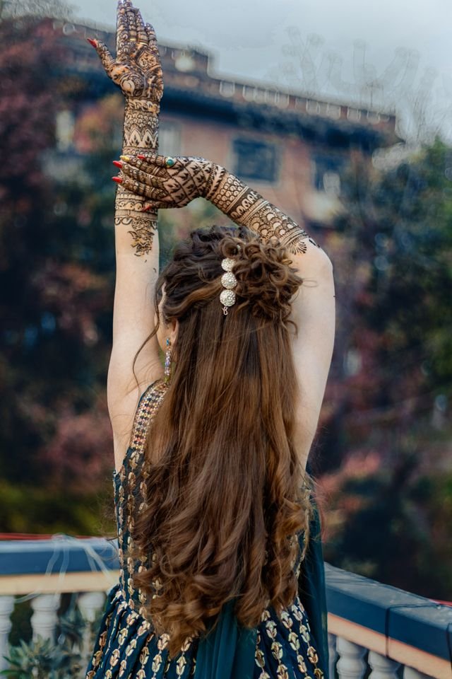 Bridal hair styling