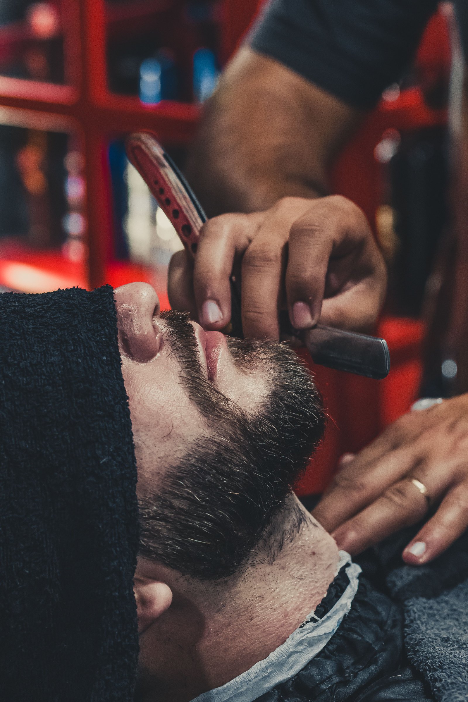 Hot towel shave